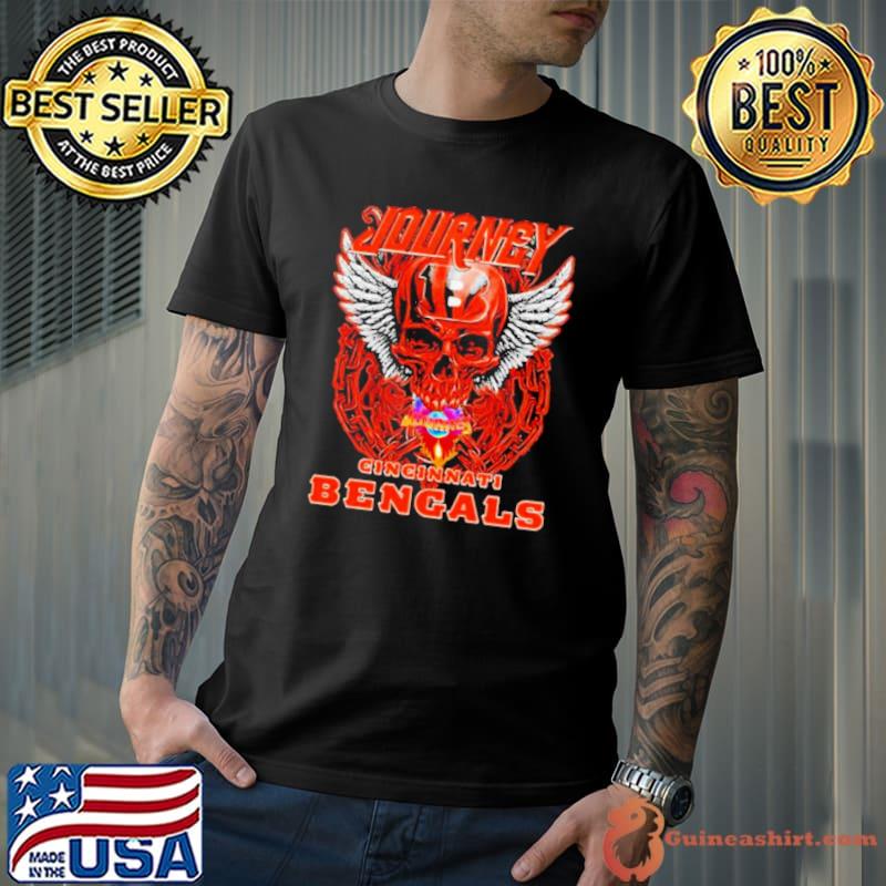 Skull Wings Journey Cincinnati Bengals Shirt