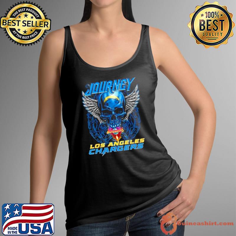 Skull Wings Journey Los Angeles Chargers s Tank Top