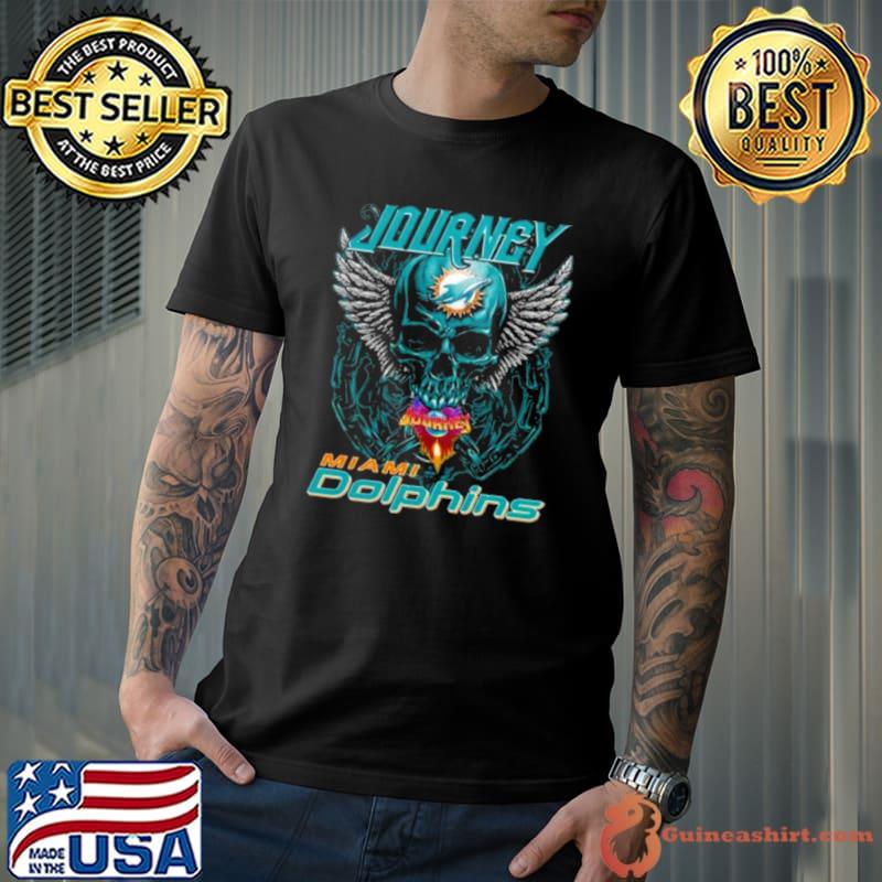 Skull Wings Journey Miami Dolphins shirt