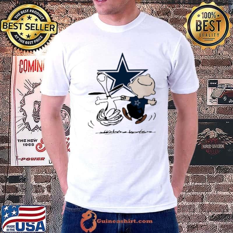 Snoopy And Charlie Brown Dallas Cowboys Football Shirt