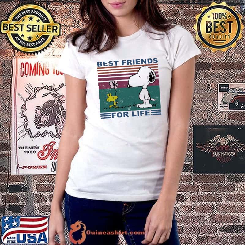 Snoopy And Woodstock Best Friends For Life Vintage Shirt Ladiestee