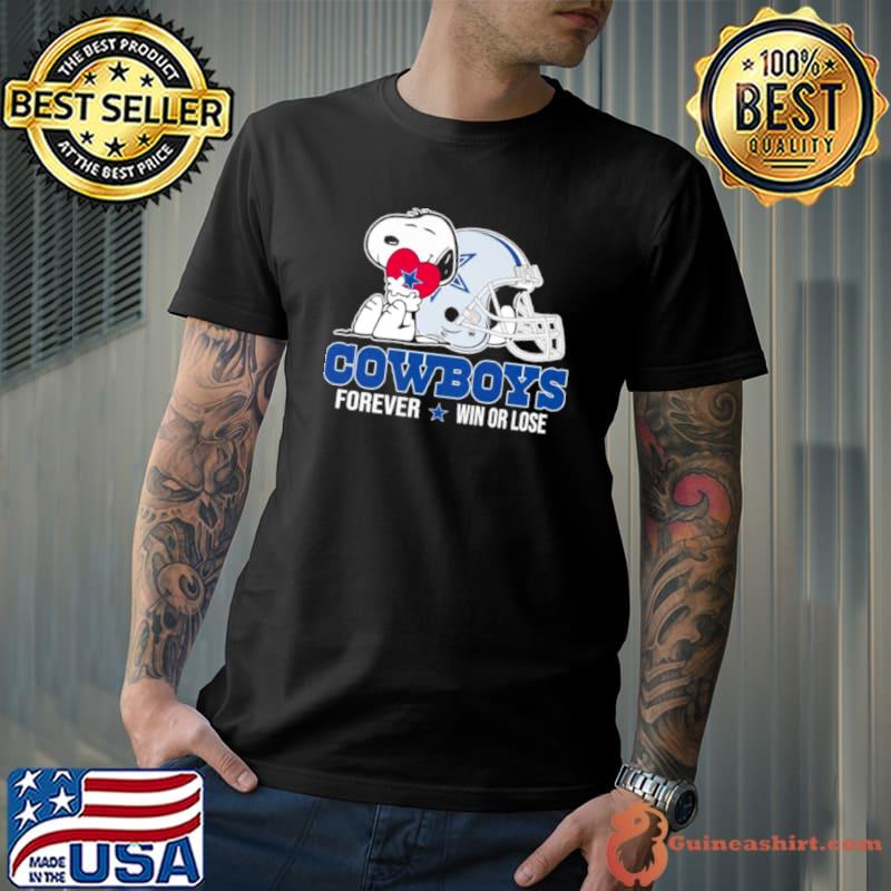 Snoopy Dallas Cowboys Forever Win or lose Shirt