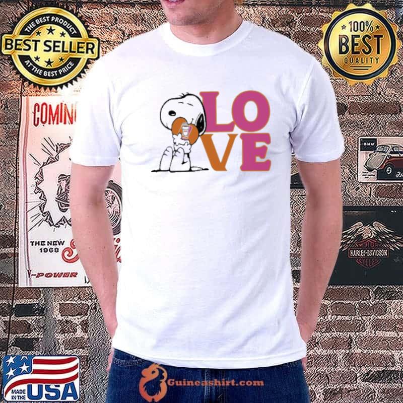 Snoopy Hug Heart Love Dunkin Donuts Shirt