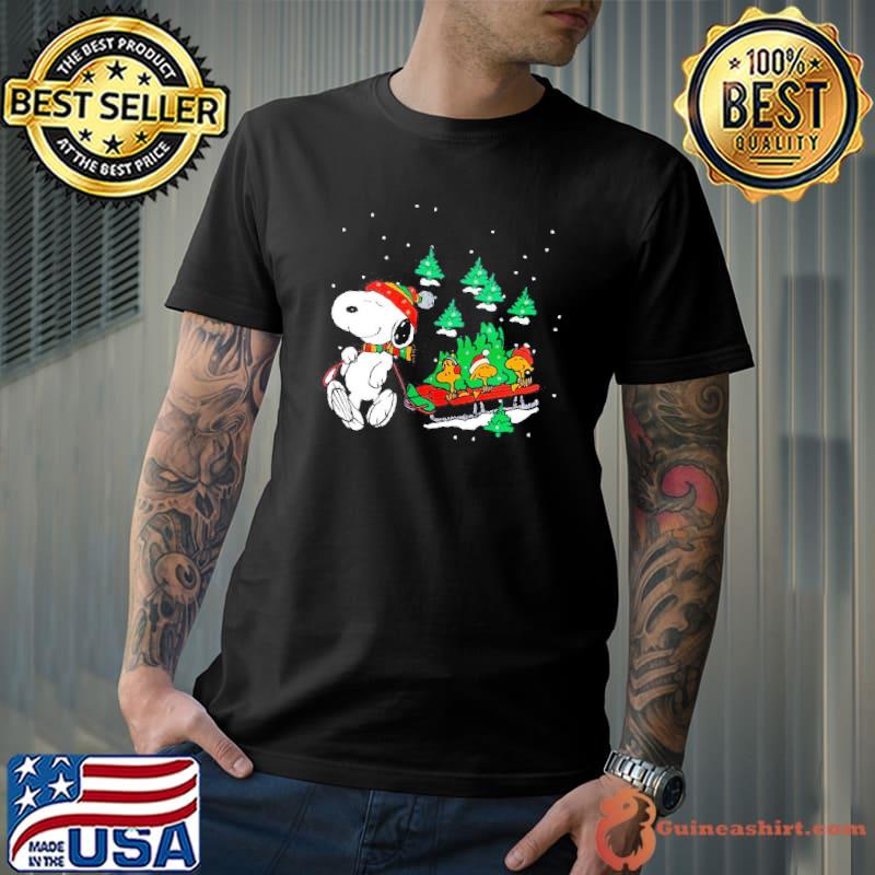Snoopy Woodstock Dashing Thru The Snow shirt