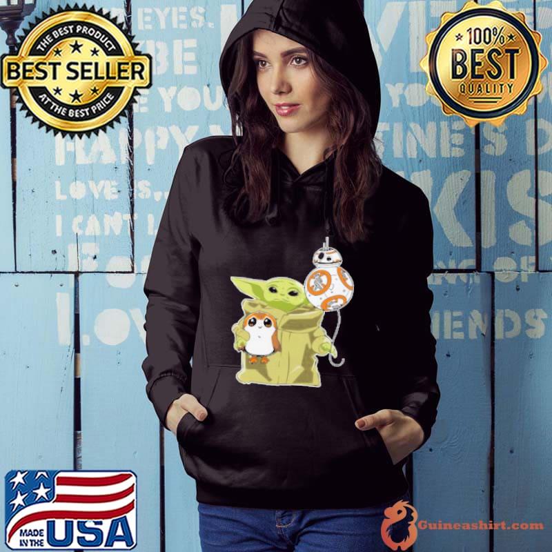 Star Wars Baby Yoda Bb8 And Wampa Shirt Hoodie