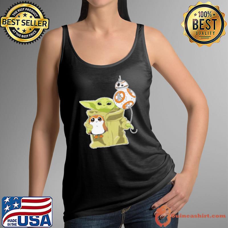 Star Wars Baby Yoda Bb8 And Wampa Shirt Tank Top