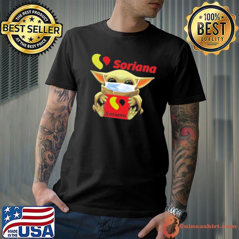 Star Wars Baby Yoda Mask Hug Soriana Shirt