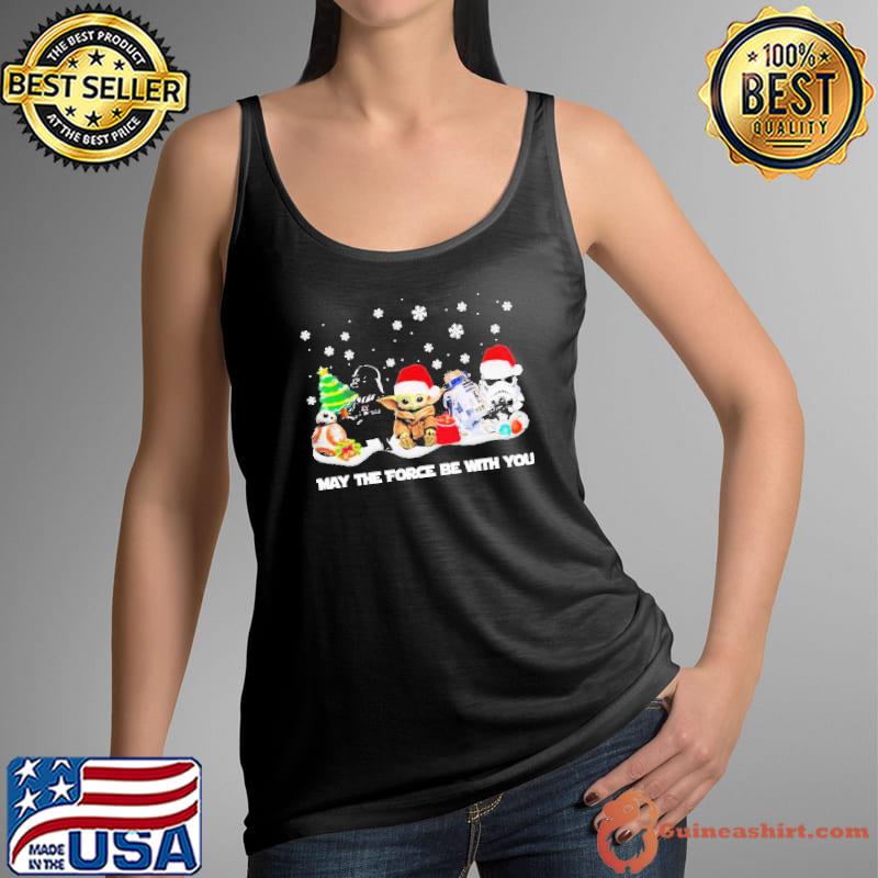 Star Wars MAY THE FORCE BE WITH YOU merry christmas s Tank Top