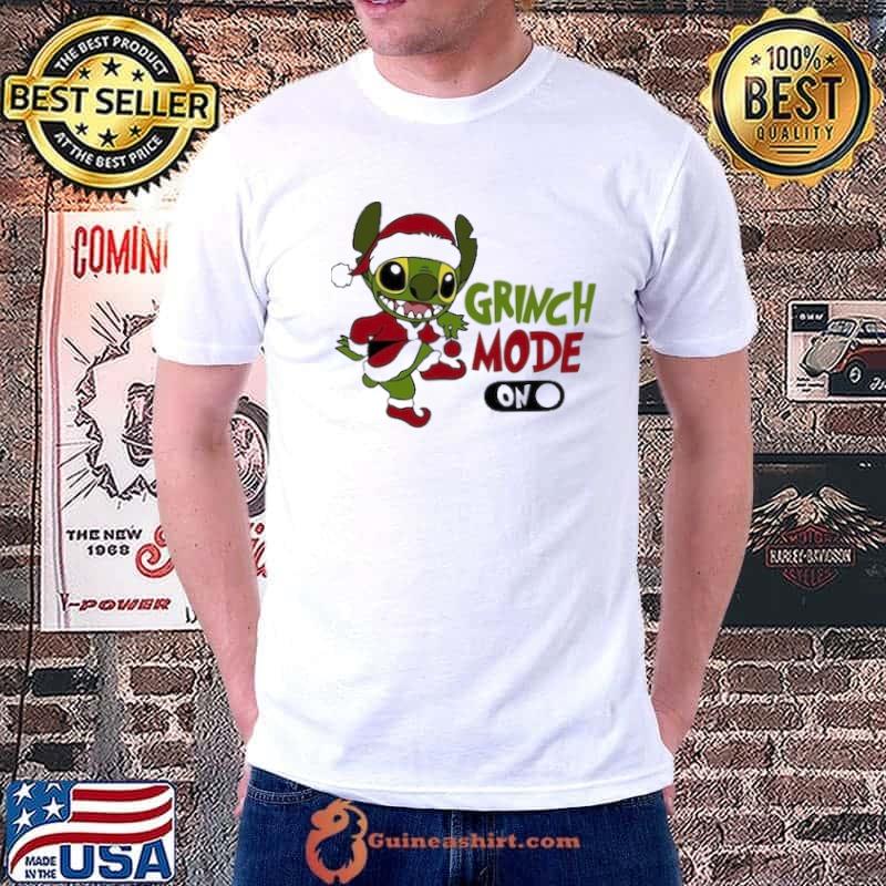 Stitch Grinch Mode On Christmas Comfort Colors Shirt