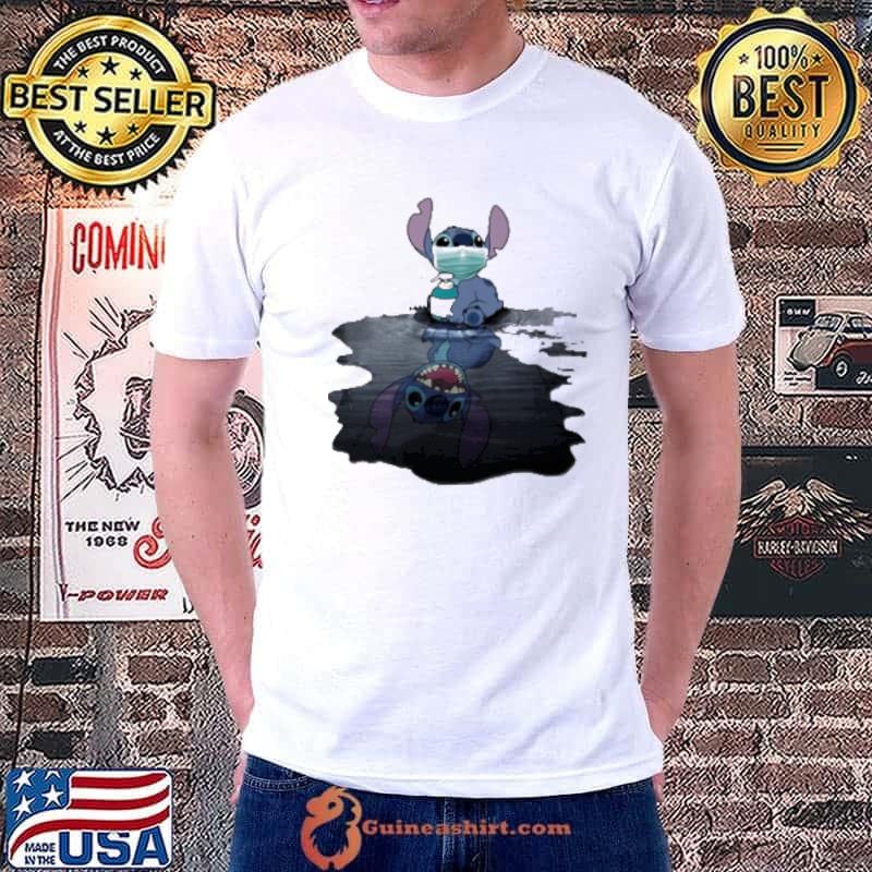 Stitch Mask Hug Soap Domestic Mirror Stitch Smile Shirt