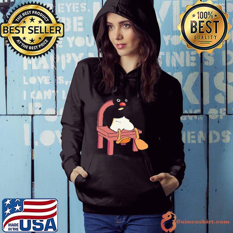 Sulking Sitting Penguin Meme Pingu s Hoodie