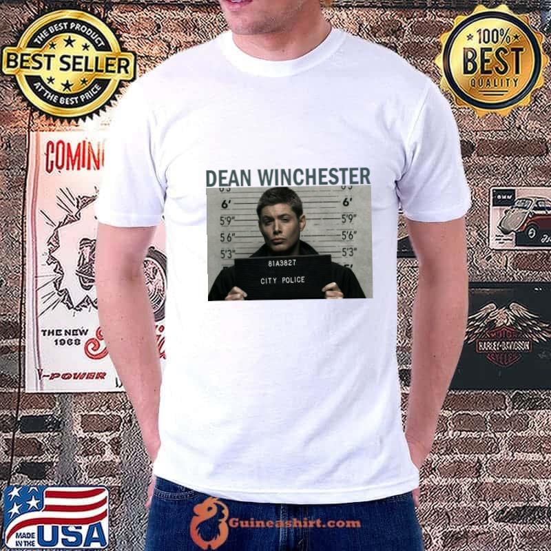Supernatural Dean Winchester Mug Shot T-Shirt