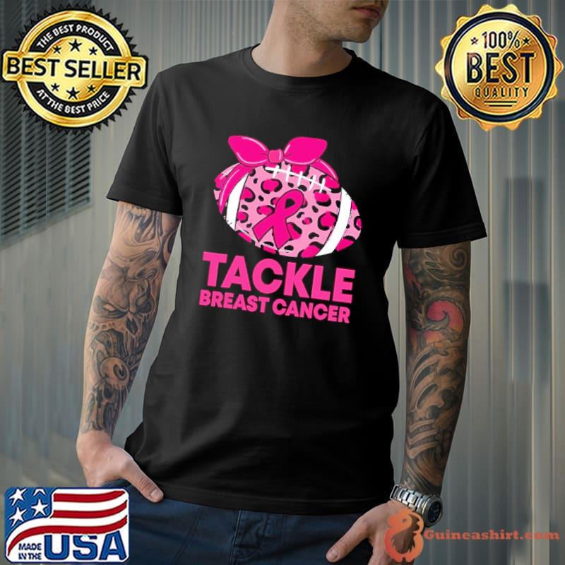 Tackle Football Leopard Breast Cancer Awareness 2023 shirt