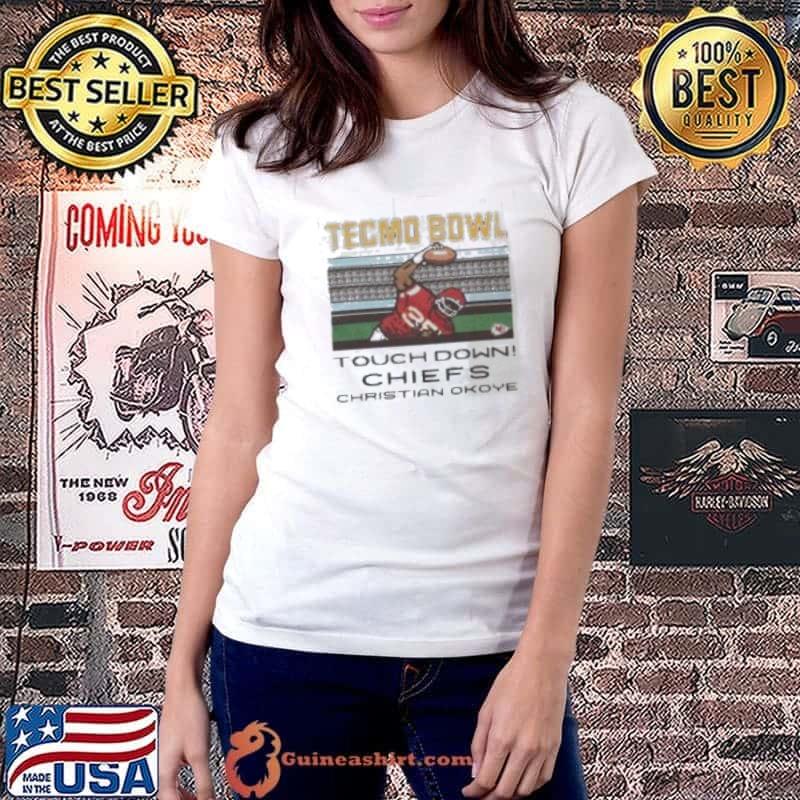 Tecmo Bowl Kansas City Chiefs Christian Okoye Shirt Ladiestee