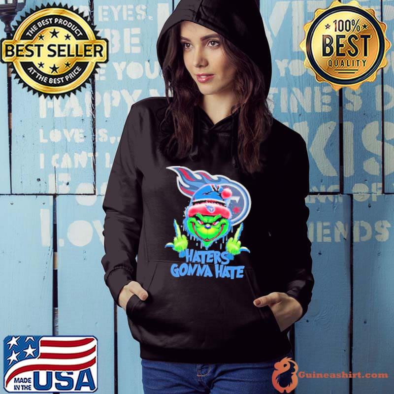 Tennessee Titans Grinch Middle Finger Haters Gonna Hate Logo s Hoodie