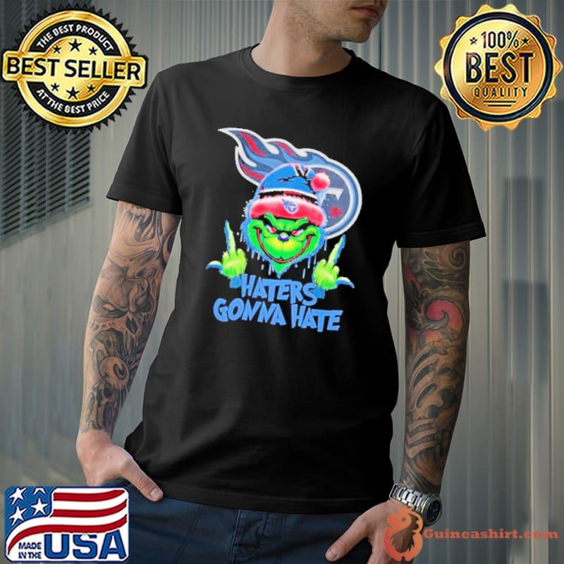 Tennessee Titans Grinch Middle Finger Haters Gonna Hate Logo shirt