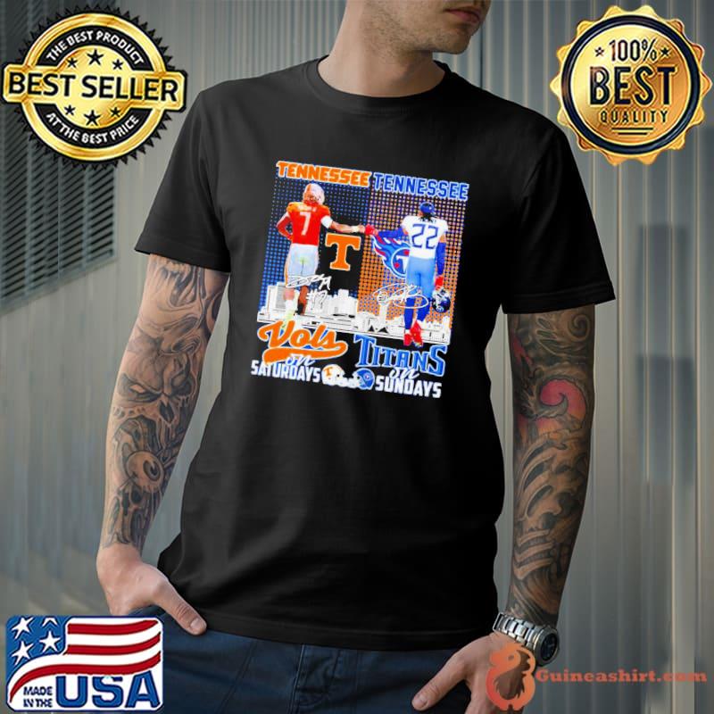 Tennessee Vols On Saturdays And Tennessee Titans On Sundays Shirt
