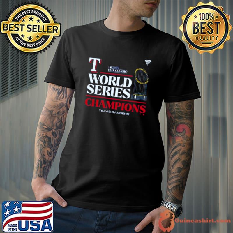 Texas Rangers 2023 World Series Champions Locker Room Tri blend shirt