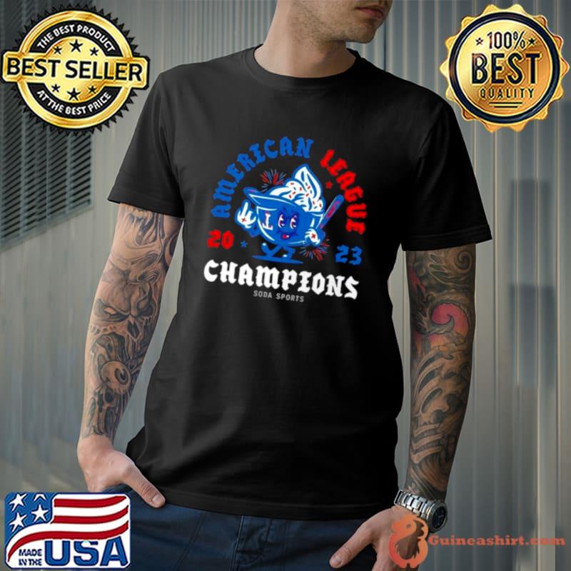 Texas Rangers American League Champions Soda Sports shirt
