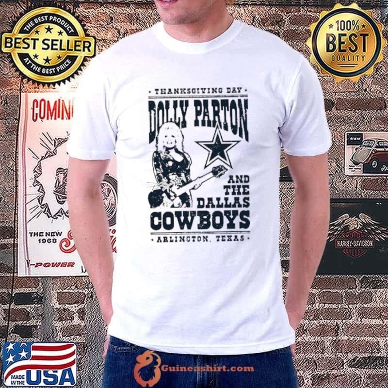 Thanksgiving day Dolly Parton and the Dallas Cowboys Arlington Texas signature vintage Shirt