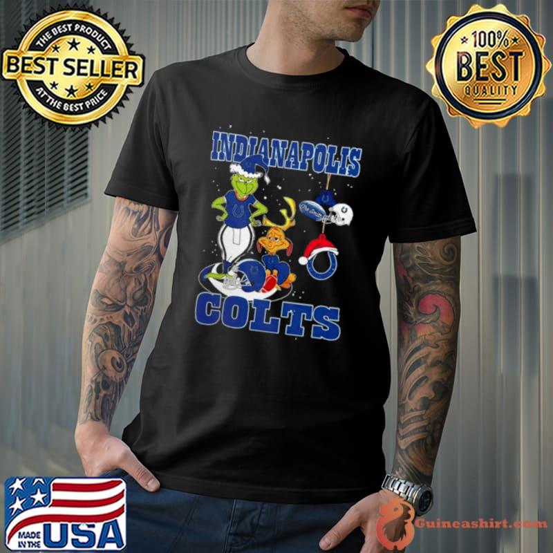 The Grinch And Dog Indianapolis Colts Christmas 2023 Shirt
