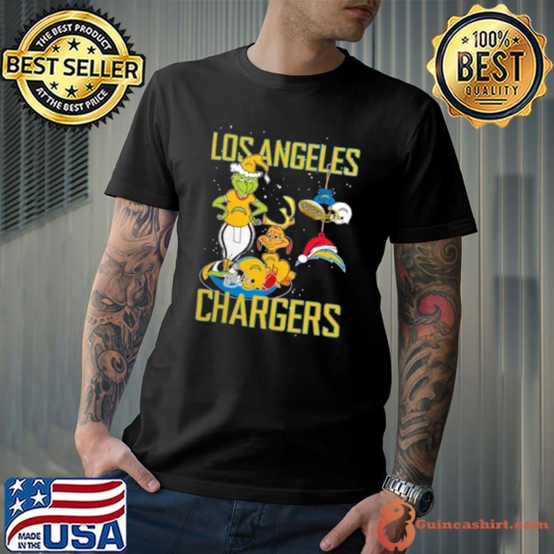 The Grinch And Dog Los Angeles Chargers Christmas 2023 Shirt