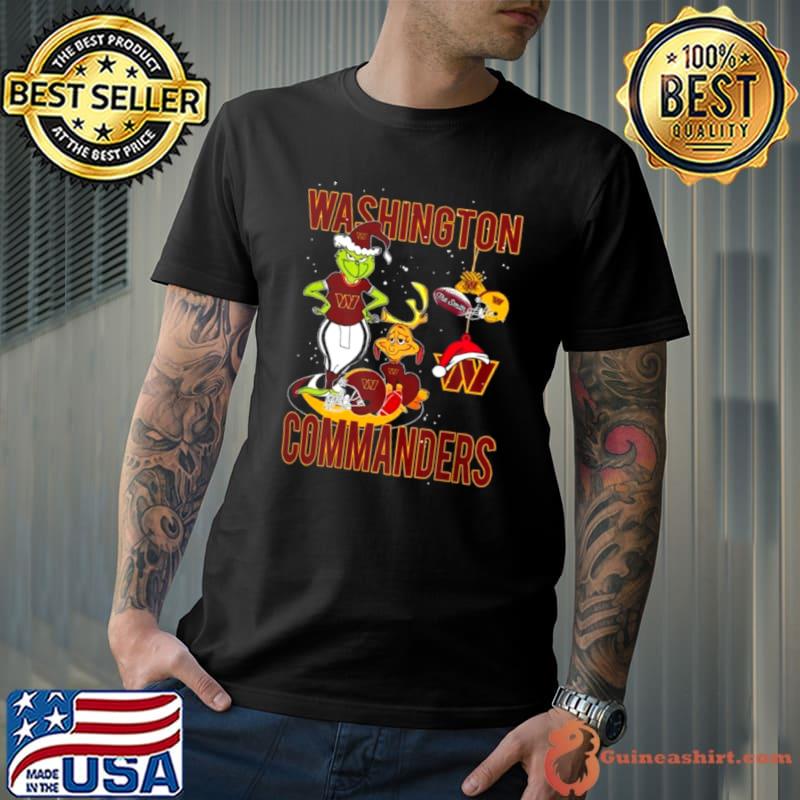 The Grinch And Dog Washington Commanders Ornament Christmas 2023 shirt