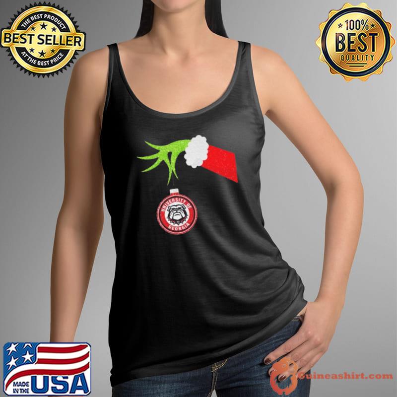 The Grinch Hand Hold University Of Georgia Christmas Shirt Tank Top