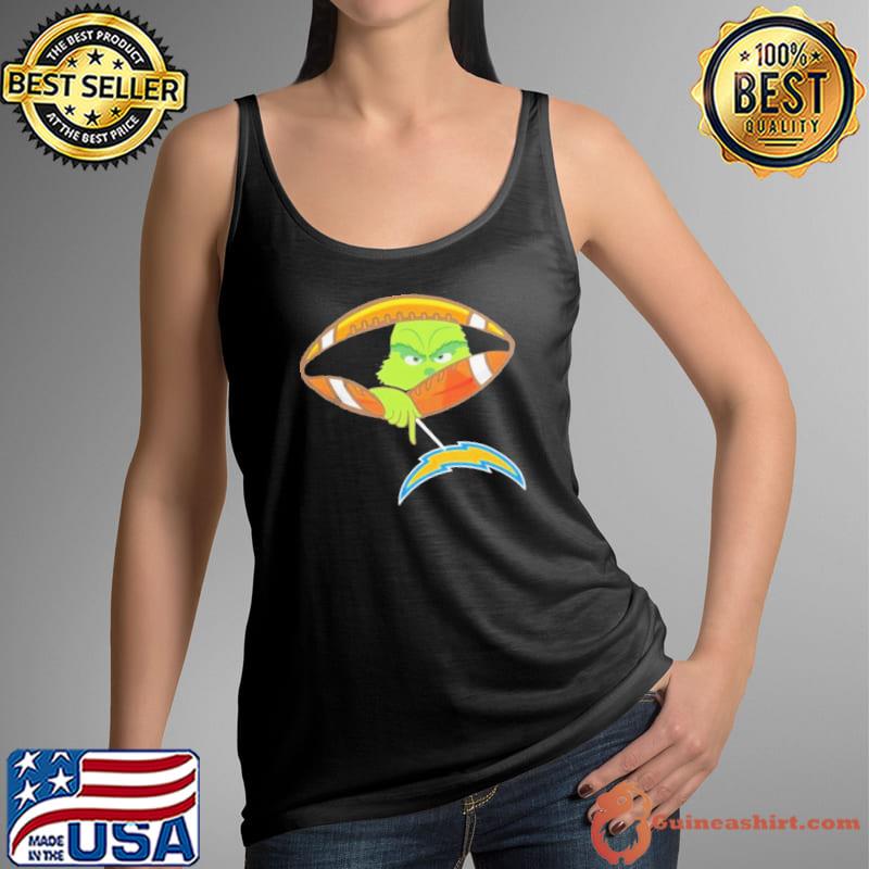 The Grinch Hold Los Angeles Chargers Football Logo Shirt Tank Top