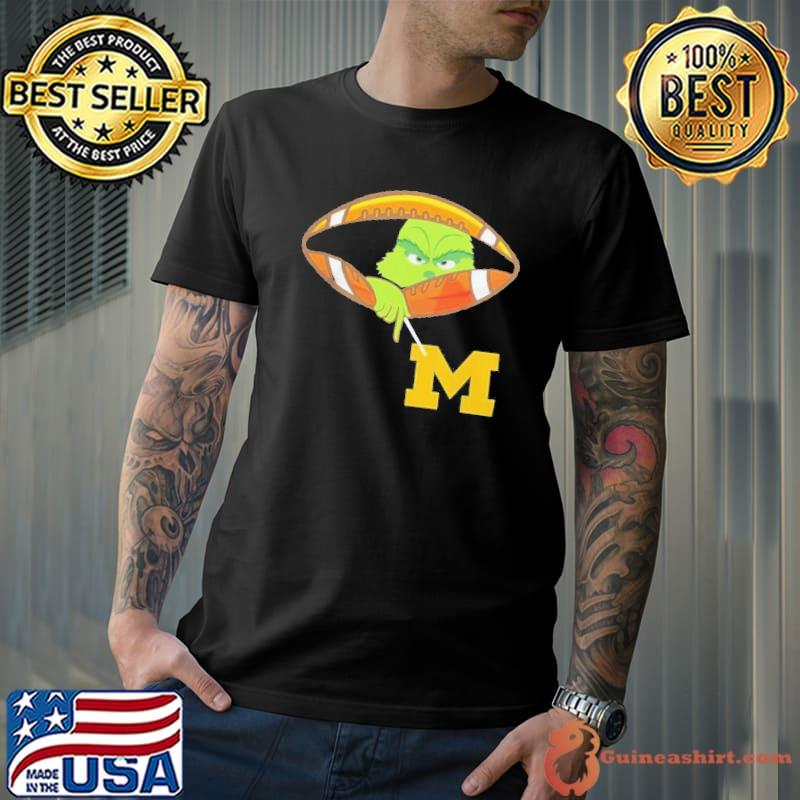 The Grinch Hold Michigan Football Logo Shirt