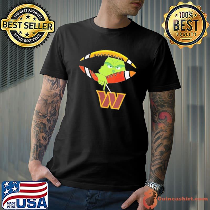 The Grinch Hold Washington Commanders Football Logo Shirt
