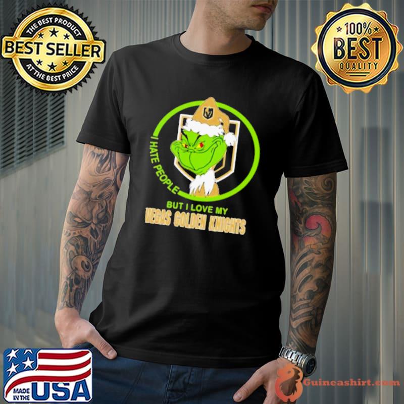 The Grinch I Hate People But I Love My Vegas Golden Knights Christmas s Unisex