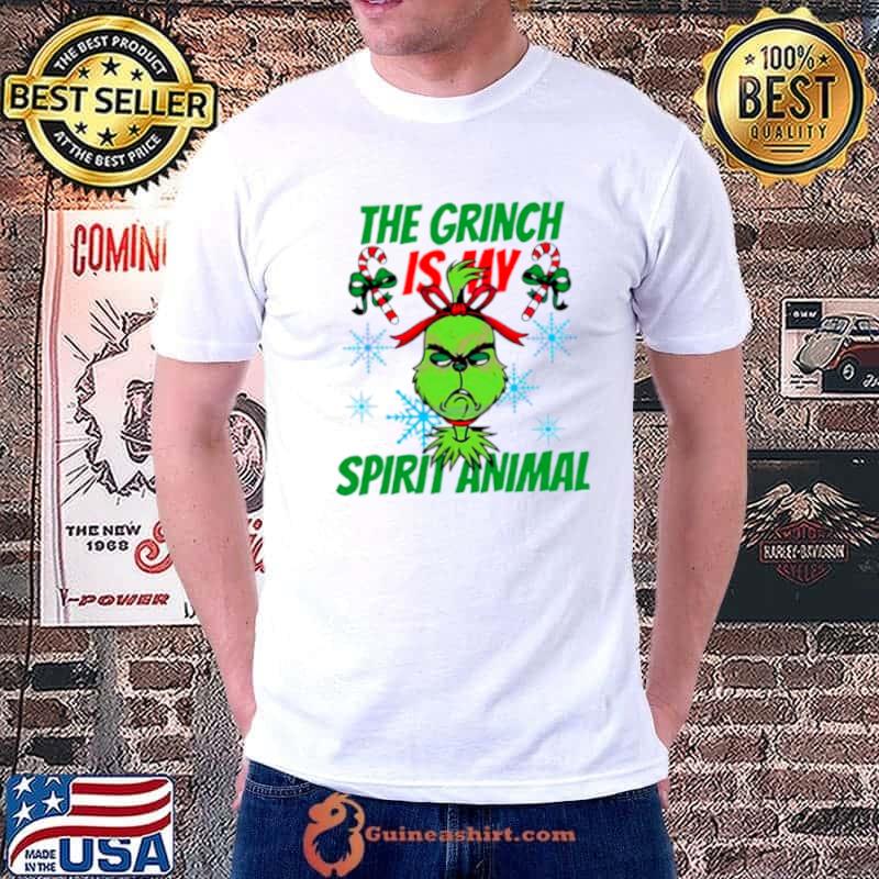 The Grinch is my spirit animal merry Christmas shirt
