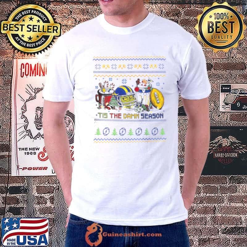 The Grinch Los Angeles Rams NFL Tis The Damn Season Ugly Christmas Shirt
