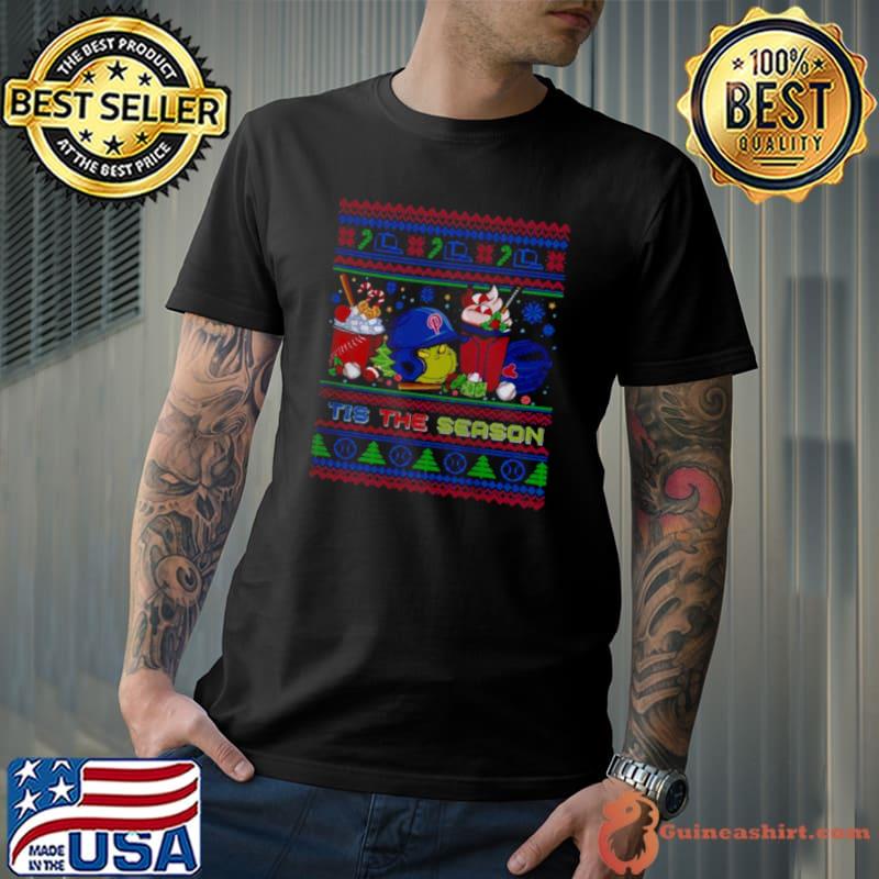 The Grinch Philadelphia Phillies Tis The Damn Season Ugly Christmas Shirt