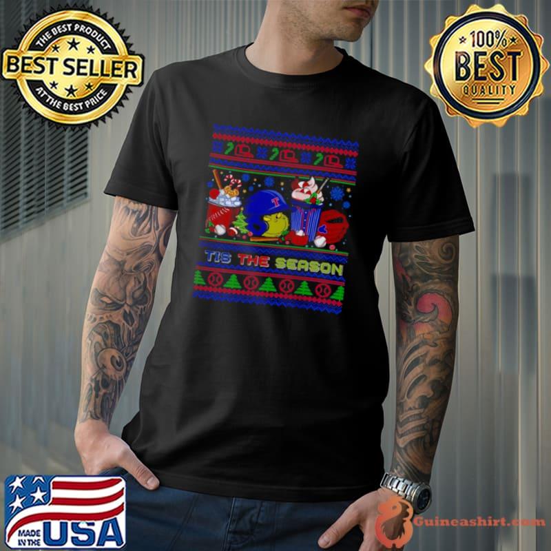 The Grinch Texas Rangers Tis The Damn Season Ugly Christmas Shirt