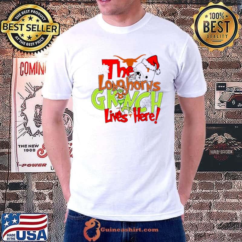 The Longhorns Grinch lives here Christmas shirt