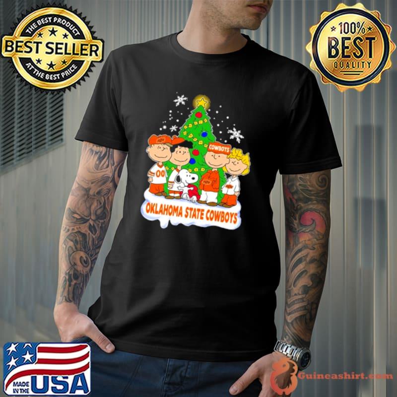The Peanuts Characters Oklahoma State Cowboys Merry Christmas shirt