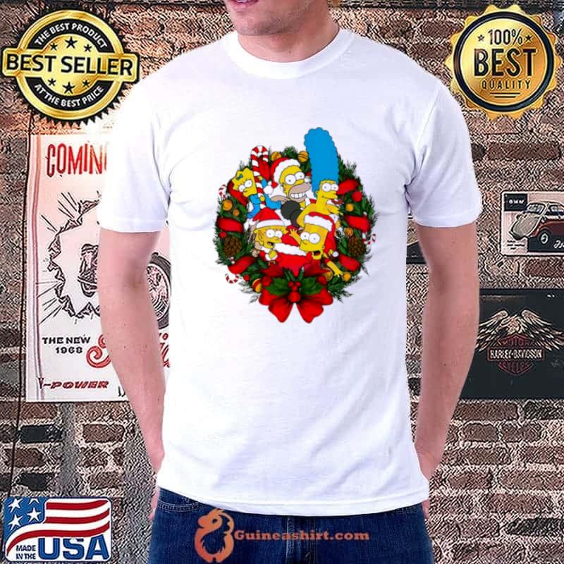 The Simpsons Christmas Wreath shirt