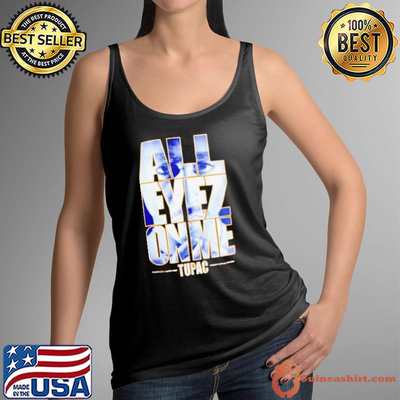 Tupac All Eyez on me Foil print s Tank Top