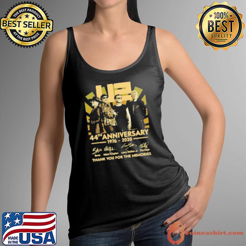 U2 44Th Anniversary 1976 2020 Thank You For The Memories Signatures Shirt