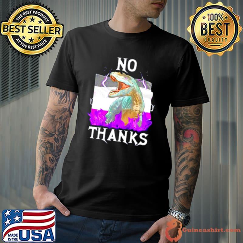 Vasaricore no thanks Asexual flag shirt