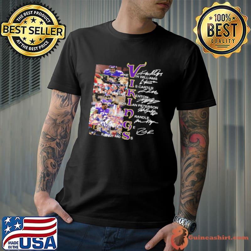 Viking Kevin Williams Cris Carter Fran Tarkenton Signatures Shirt