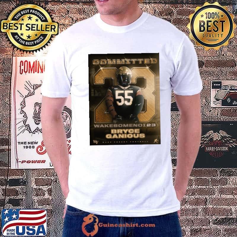 Wakesomenoi23 Bryce Ganious committed Wake Forest football shirt