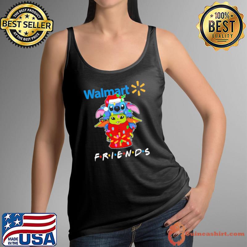 Walmart christmas friends baby stitch and baby yoda lights xmas s Tank Top