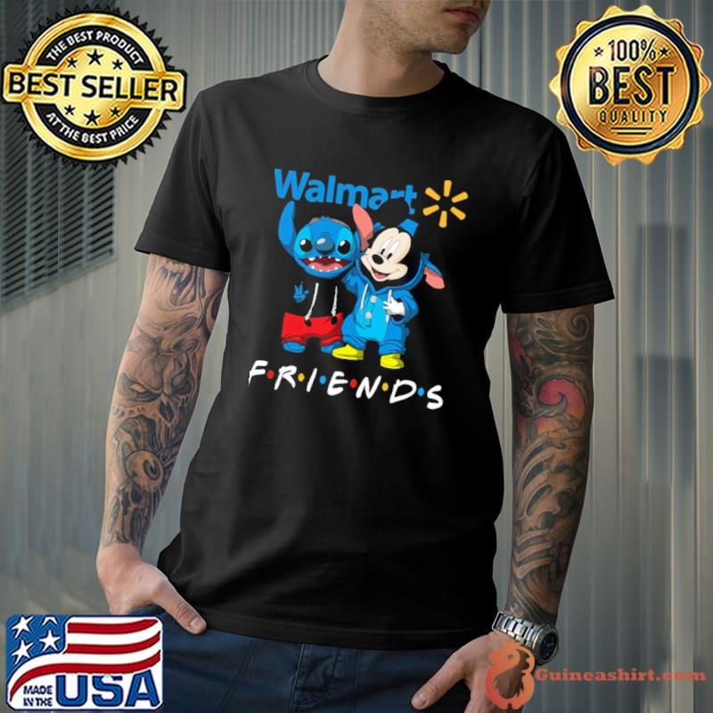 Walmart friends Stitch And Mickey shirt