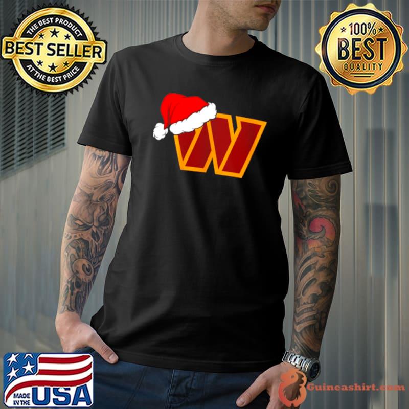 Washington Commanders logo Santa Hat Christmas 2023 Shirt