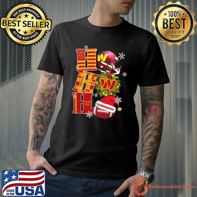 Washington Commanders Nfl Ho Ho Ho Christmas Shirt