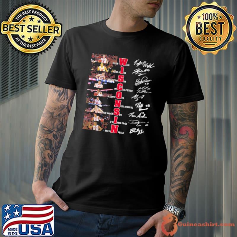 Wisconsin Tyler Wahl Kobe King Brad Davison Signatures Shirt