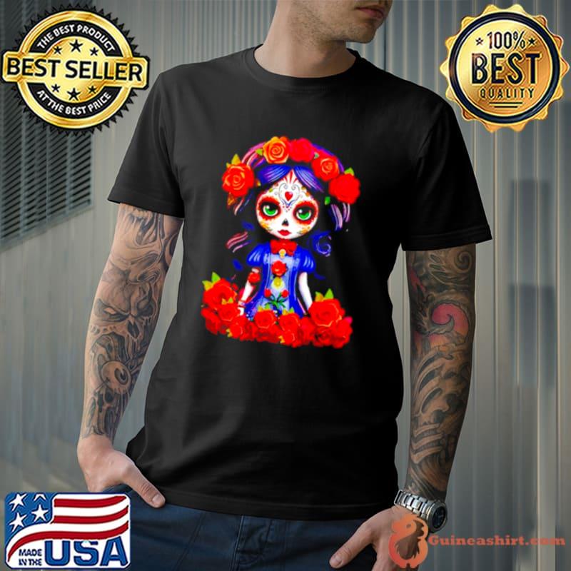 Women LA catrina day of the dead shirt